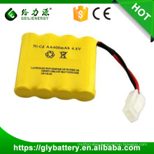 rechargable battery ni-cd aa 4.8v 800mah battery pack for toy